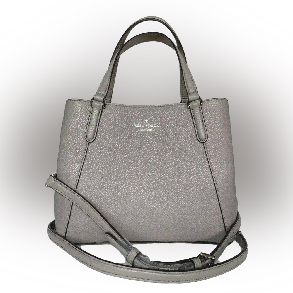 Kate Spade Gray Leather Satchel